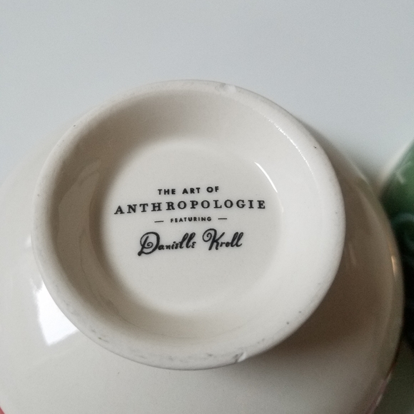 Anthropologie Danielle Kroll Holiday Christmas Treats Bowl- PAIR - Picture 8 of 12